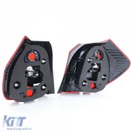 Par de luces traseras LED ahumadas negras adecuadas para BMW E81 E87 07-12-image-6197493