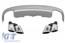 image-37-Parachoque Difusor Aire Escape para Audi A5 8T Coupé Cabriolet 12-16 S5 Look