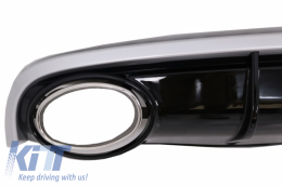 Parachoque Difusor Escape Consejos Luces Traseras para AUDI A7 4G 10-14 RS7 Look-image-6049195