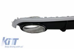 Parachoque Difusor Escape Consejos Luces Traseras para AUDI A7 4G 10-14 RS7 Look-image-6049196
