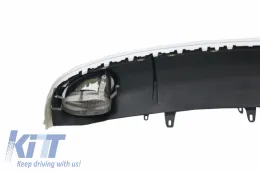 Parachoque Difusor Escape Consejos Luces Traseras para AUDI A7 4G 10-14 RS7 Look-image-6049198