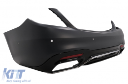 Parachoque Difusor Puntas Esmeralda Para Mercedes S W222 Facelift 07.17-08.20 S63 Look-image-6093130