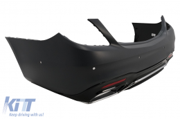 Parachoque Difusor Puntas Esmeralda Para Mercedes S W222 Facelift 07.17-08.20 S63 Look-image-6093131