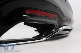Parachoque Difusor Puntas Esmeralda Para Mercedes S W222 Facelift 07.17-08.20 S63 Look-image-6093134
