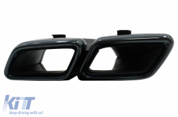Parachoque Difusor Puntas Esmeralda Para Mercedes S W222 Facelift 07.17-08.20 S63 Look-image-6093157