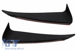 Parachoque Flaps Lado Aletas para Mercedes C W205 14-18 Flics Negro Brillante-image-6044176