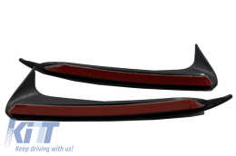 Parachoque Flaps Lado Aletas para Mercedes C W205 14-18 Flics Negro Brillante-image-6044177