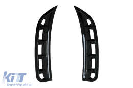 Parachoque Flaps Lado Aletas para Mercedes W177 V177 04.18+ A 35 Look Negro-image-6091220