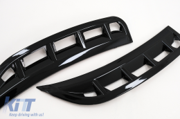 Parachoque Flaps Lado Aletas para Mercedes W177 V177 04.18+ A 35 Look Negro-image-6091223