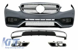 image-56-Parachoque para Mercedes E W212 Facelift 13-16 íºnico Parachoques Estándar Puntas