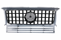 Parachoque Para MERCEDES G W463 1989-2017 G63 GT-R Look Panamericana Plata Reja--image-6039168
