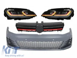 image-44-Parachoque para VW Golf 7 5G 13-17 LED Faros Señal Dinamica Reja G7.5 GTI Look