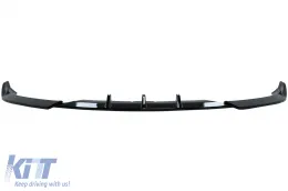 image-21-Parachoques Add-On Spoiler Lip para Audi A4 B8 07-12 Sedan Avant Negro brillante
