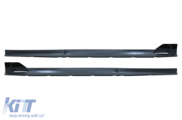 Parachoques Aero Body Kit Labio Divisores para BMW F95 X5M Competition 2018+ Negro Brillante-image-6094389