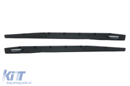 Parachoques Aero Body Kit Labio Divisores para BMW F95 X5M Competition 2018+ Negro Brillante-image-6094391