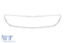 Parachoques delantero A Design adecuado para Mercedes CLS W218 2015-2018 con parrilla GT cromada/negra y elementos lacados en negro-image-6138175