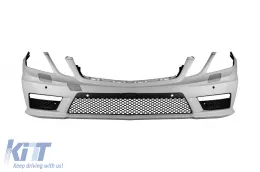 image-56-Parachoques delantero A Design adecuado para Mercedes E-Class W212 2010-2014 sedán, familiar con PDC, con luces de circulación diurna DRL, con limpiaparabrisas