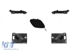 Parachoques delantero A Design Line adecuado para Mercedes Clase C W205 sedán, S205 familiar 2013-2018 con parrilla GT cromada/negra-image-6147305