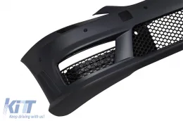 Parachoques delantero A Design tipo S63, S65 con parrilla cromada/negra adecuada para Mercedes Clase S W221 2006-2013 con luces diurnas-image-6149891