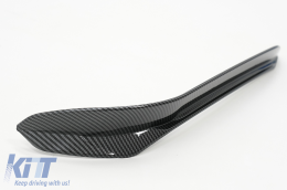 Parachoques delantero Aletas laterales Para VW Golf 7,5 GTI 5G Hatchback 17-20 Carbon Look-image-6091132