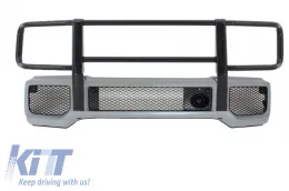 image-31-Parachoques delantero con Negro BullBar para Mercedes Clase G W463 1989-2017 G65 Look