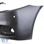 Parachoques delantero de aspecto deportivo con negro mate adecuado para BMW Serie 5 F10 F11 10-13-image-6206591