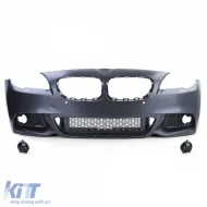 Parachoques delantero de aspecto deportivo con negro mate adecuado para BMW Serie 5 F10 F11 10-13-image-6206593