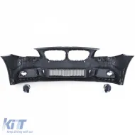 Parachoques delantero de aspecto deportivo con negro mate adecuado para BMW Serie 5 F10 F11 10-13-image-6206596