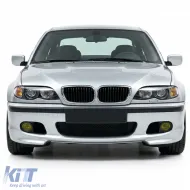 Parachoques delantero deportivo + ABE + luces antiniebla amarillas adecuadas para BMW E46 Sedan Touring LCI-image-6209913
