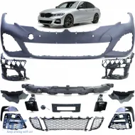 image-3-Parachoques delantero deportivo completo con accesorios + ABE para BMW Serie 3 G20 G21 2018-2022