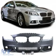 image-30-Parachoques delantero deportivo con luces antiniebla adecuado para BMW Serie 5 F10 F11 10-13