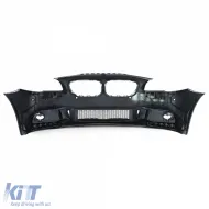 Parachoques delantero deportivo con luces antiniebla adecuado para BMW Serie 5 F10 F11 10-13-image-6276627