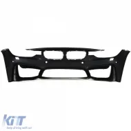 Parachoques delantero deportivo + labio de spoiler adecuado para BMW Serie 3 F30 F31 F80 11-19-image-6198368