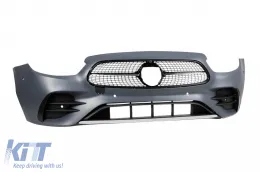 Parachoques delantero Design Line A adecuado para Mercedes E-Class W213 sedán, S213 familiar 2020-2022-image-6265635