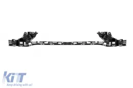 Parachoques delantero Design Line adecuado para Mercedes E-Class W212 Sedan, S212 Estate 2014-2016 con parrilla de diamante cromada/gris-image-6237277
