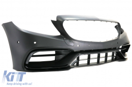 Parachoques delantero Difusor Doble Consejos para Mercedes C A205 C205 2014-2019 C63 Look-image-6077946
