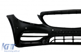 Parachoques delantero Difusor Doble Consejos para Mercedes C A205 C205 2014-2019 C63 Look-image-6077949