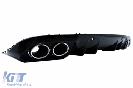 Parachoques delantero Difusor Doble Consejos para Mercedes C A205 C205 2014-2019 C63 Look-image-6077958