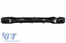 Parachoques delantero & Difusor Escape Puntas Para Mercedes E W213 16-19 E53 Look Negro-image-6057810