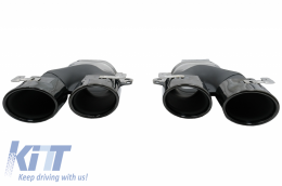 Parachoques delantero & Difusor Escape Puntas Para Mercedes E W213 16-19 E53 Look Negro-image-6057816