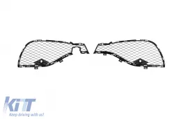 Parachoques delantero diseño A adecuado para Mercedes GLS X166 2015-2019, con elementos de laca negra-image-6138735