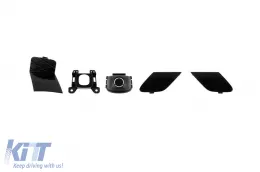 Parachoques delantero diseño A adecuado para Mercedes GLS X166 2015-2019, con elementos cromados-image-6138762