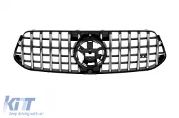 Parachoques delantero estilo facelift GLE53 adecuado para Mercedes GLE W167, GLE Coupe C167 2018-2023, después de 2024, con parrilla GT cromada/negra-image-6138959