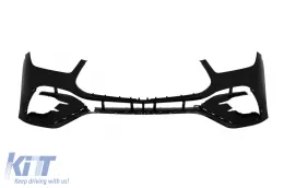 Parachoques delantero estilo facelift GLE53 adecuado para Mercedes GLE W167, GLE Coupe C167 2018-2023, después de 2024, con parrilla GT cromada/negra-image-6138960