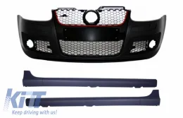 image-14-Parachoques delantero & Faldones laterales Para VW Golf Mk5 V Golf 5 2003-2007 GTI Look