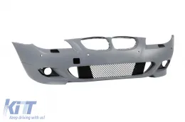 Parachoques delantero M Tech adecuado para BMW Serie 5 E60, E61 2007-2010, con PDC, sin luces antiniebla-image-6164292