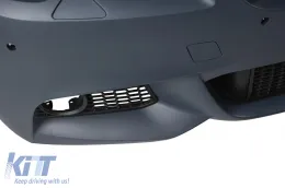 Parachoques delantero M Technik adecuado para BMW Serie 5 F10 sedán, F11 touring 2010-2013 con PDC, con limpiaparabrisas, sin luces antiniebla-image-6162820