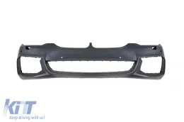 Parachoques delantero M Technik adecuado para BMW Serie 5 G30 sedán, G31 touring 2017-2019 con PDC, con limpiaparabrisas, con rejilla para ACC, sin luces diurnas-image-6143615