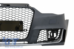 Parachoques delantero para AUDI A3 8V 12-15 sedán salón Convertible RS3 Negro brillante Look-image-6009560