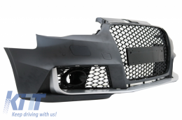 Parachoques delantero para AUDI A3 8V 12-15 sedán salón Convertible RS3 Negro brillante Look-image-6009561